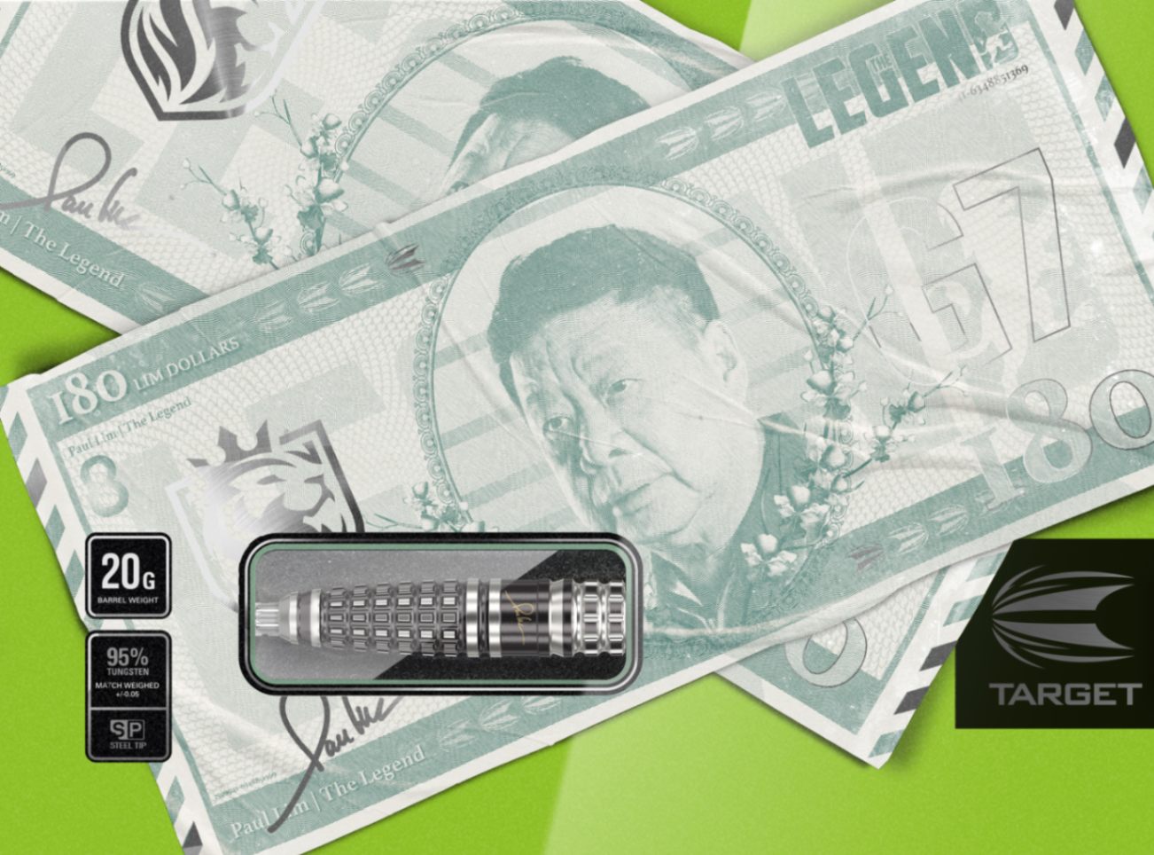 Target Japan - Paul Lim The Legend Gen 7 - 95% - Steel Darts Szett - Direct Darts - 3