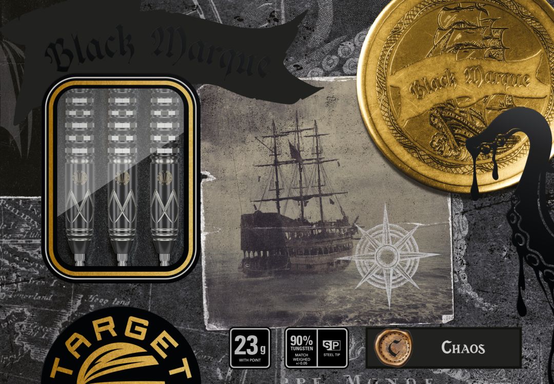 Target Japan - Black Marque Chaos - 90% - Steel Darts Szett - Direct Darts - 3