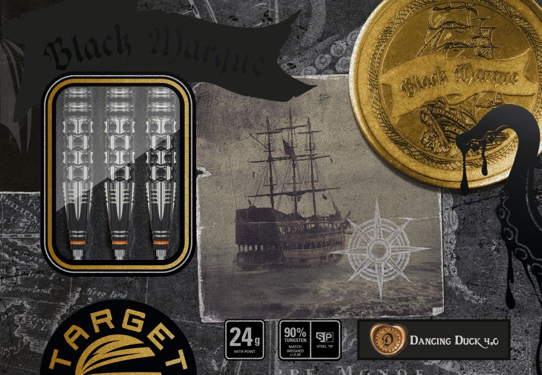 Target Japan - Black Marque Dancing Duck Gen4 - 90% - Steel Darts Szett - Direct Darts - 3