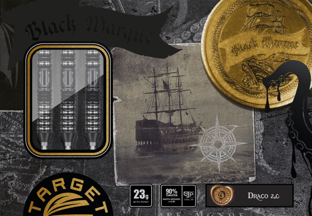 Target Japan - Black Marque Heracles - 90% - Steel Darts Szett - Direct Darts - 3