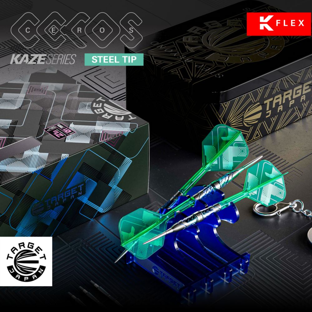 Target Japan - Kaze Series Ceros 02 - 90% - Steel Darts Szett - Direct Darts - 4