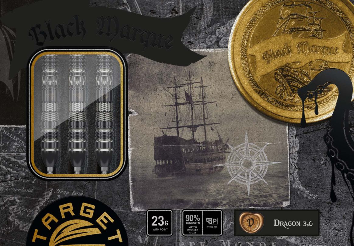 Target Japan - Black Marque Dragon 3.0 - 90% - Steel Darts Szett - Direct Darts - 4