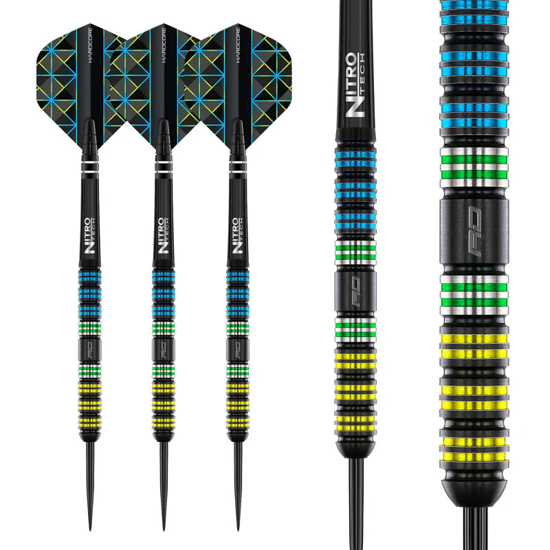 Red Dragon Dragonfly 95% Black Parallel 95% Steel Darts Szett - Direct Darts - 5