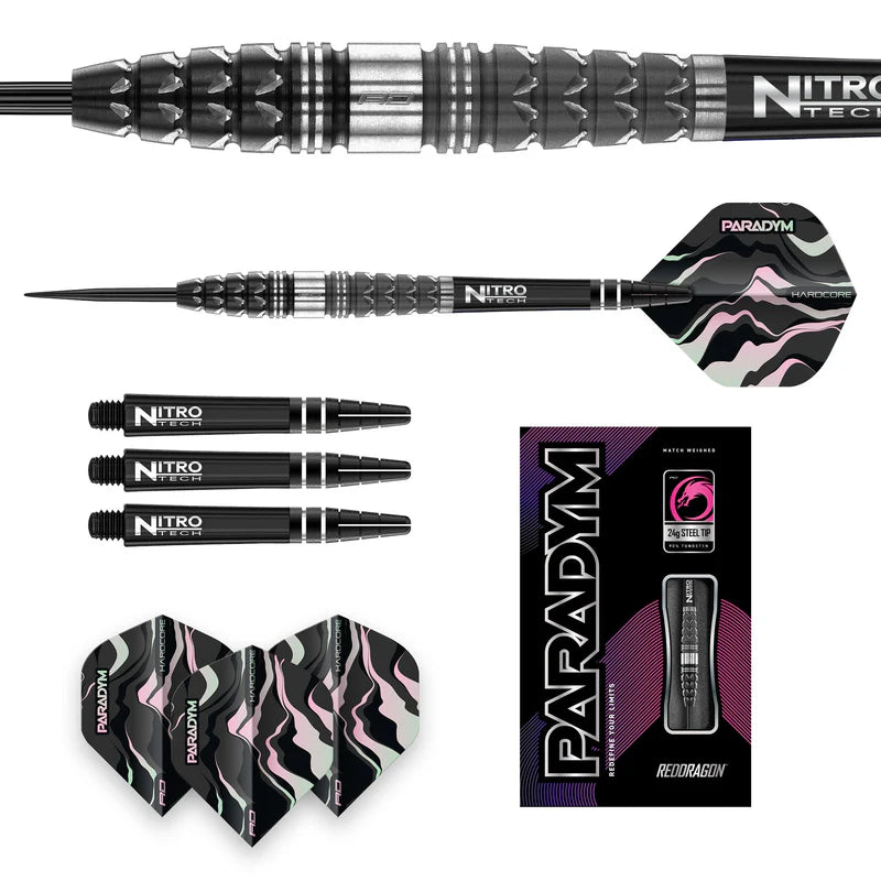 Red Dragon Paradym Torpedo 90% Steel Darts Szett - Direct Darts - 5