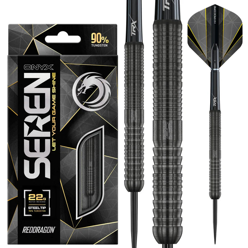 Red Dragon Seren 1 Onyx 90% Steel Darts Szett - Direct Darts - 2