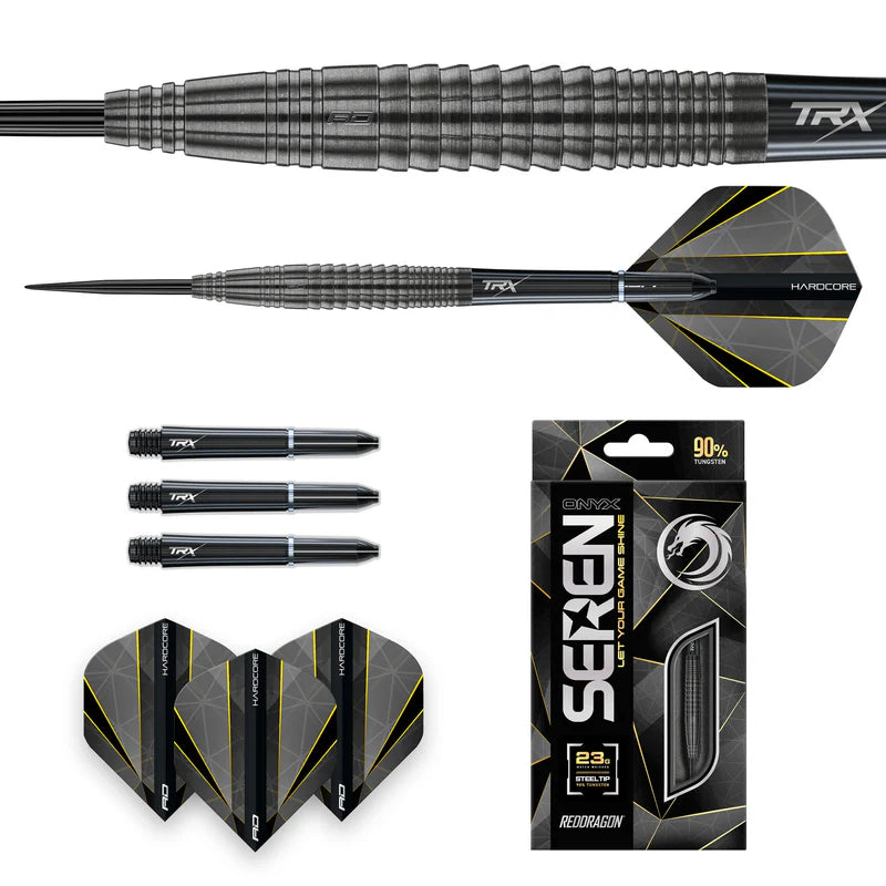 Red Dragon Seren 4 Onyx 90% Steel Darts Szett - Direct Darts - 5