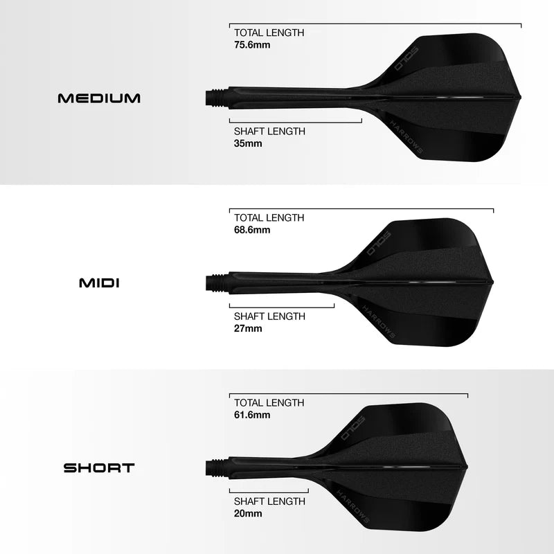 Harrows - Solo 6 - Fekete - Darts Szár - Direct Darts - 2