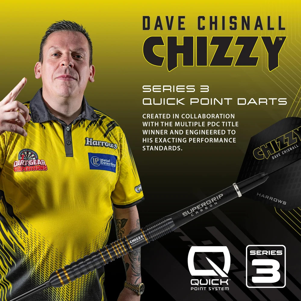 Harrows - Chizzy Series 3 - 90% - Quick Point - Steel Darts Szett - Direct Darts - 5