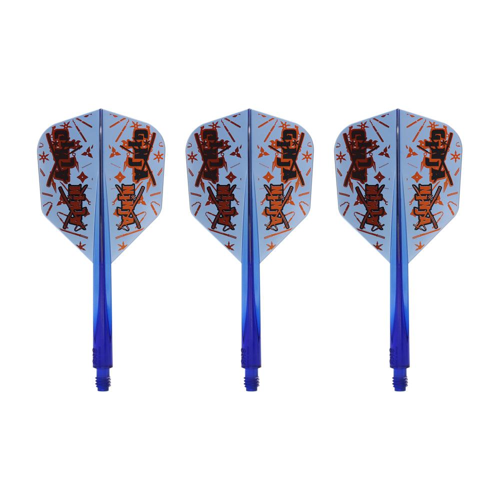 Condor - Axe Ginja Ninja - Víztiszta Kék - No6 - Egybe Darts Szár/Toll - Direct Darts - 1