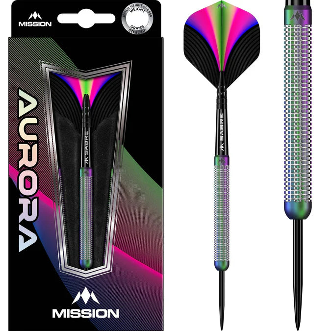 Mission - Aurora - 90% - Steel Darts Szett - Direct Darts - 1