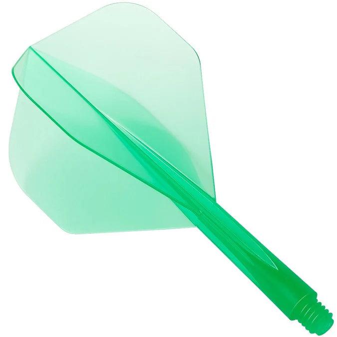 Condor - Zero Stress - Plain - Víztiszta Zöld - No2 - Egybe Darts Szár/Toll - Direct Darts - 1
