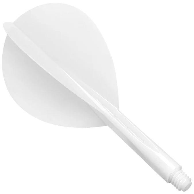 Condor - Zero Stress - Plain - Fehér - Teardrop - Egybe Darts Szár/Toll - Direct Darts - 1