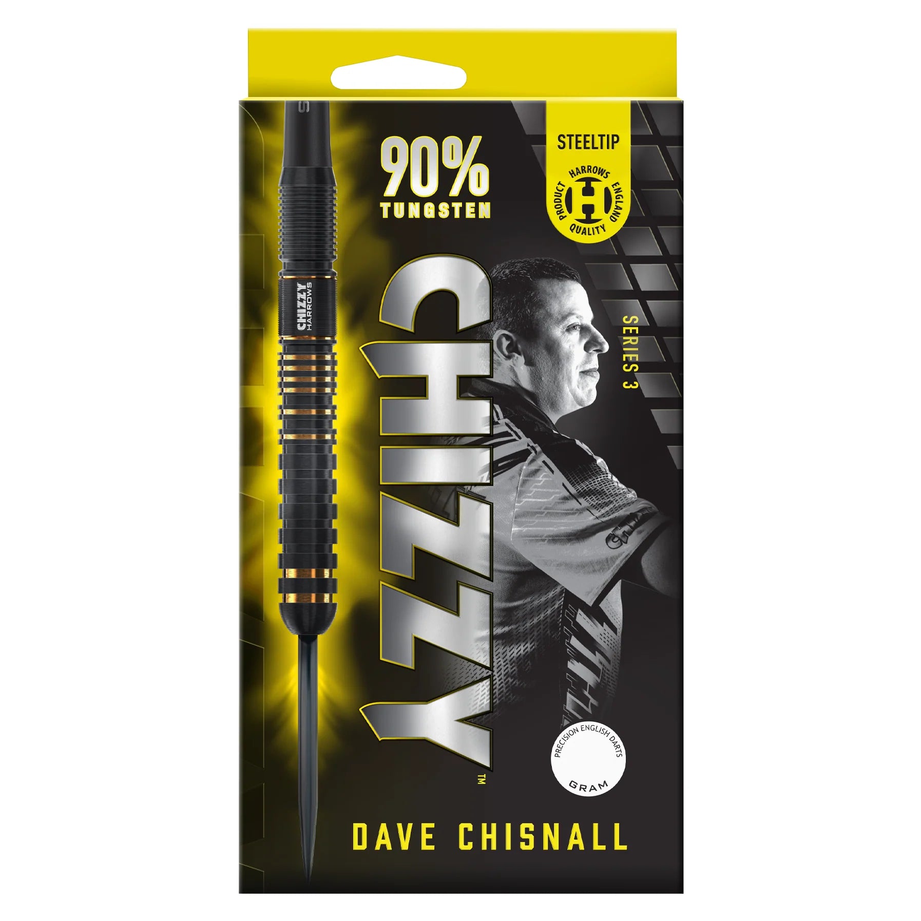 Harrows Chizzy Series 3 90% Steel Darts Szett - Direct Darts - 5