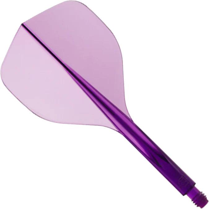 Condor - Axe 120 - Víztiszta Lila - No2 - Egybe Darts Szár/Toll - Direct Darts - 1