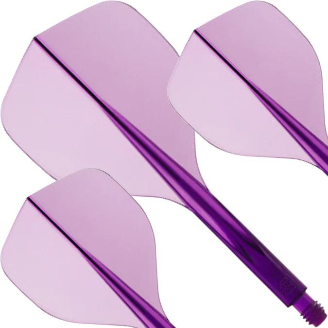 Condor - Axe 120 - Víztiszta Lila - No2 - Egybe Darts Szár/Toll - Direct Darts - 3