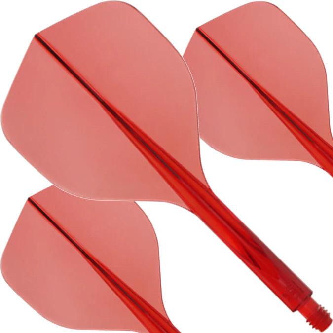Condor - Axe 120 - Víztiszta Piros - No2 - Egybe Darts Szár/Toll - Direct Darts - 3