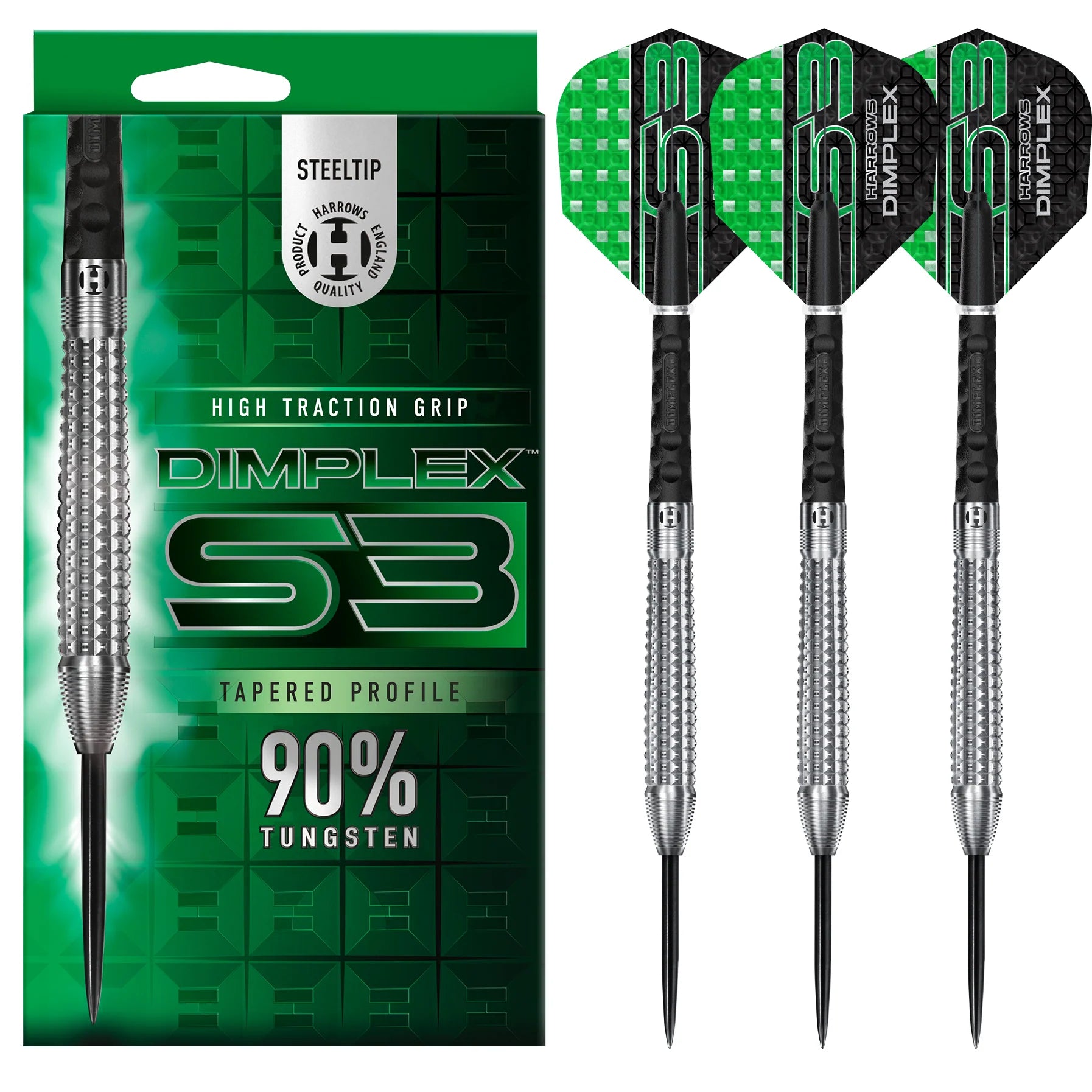 Harrows Dimplex Tapered 90% Steel Darts Szett - Direct Darts - 2