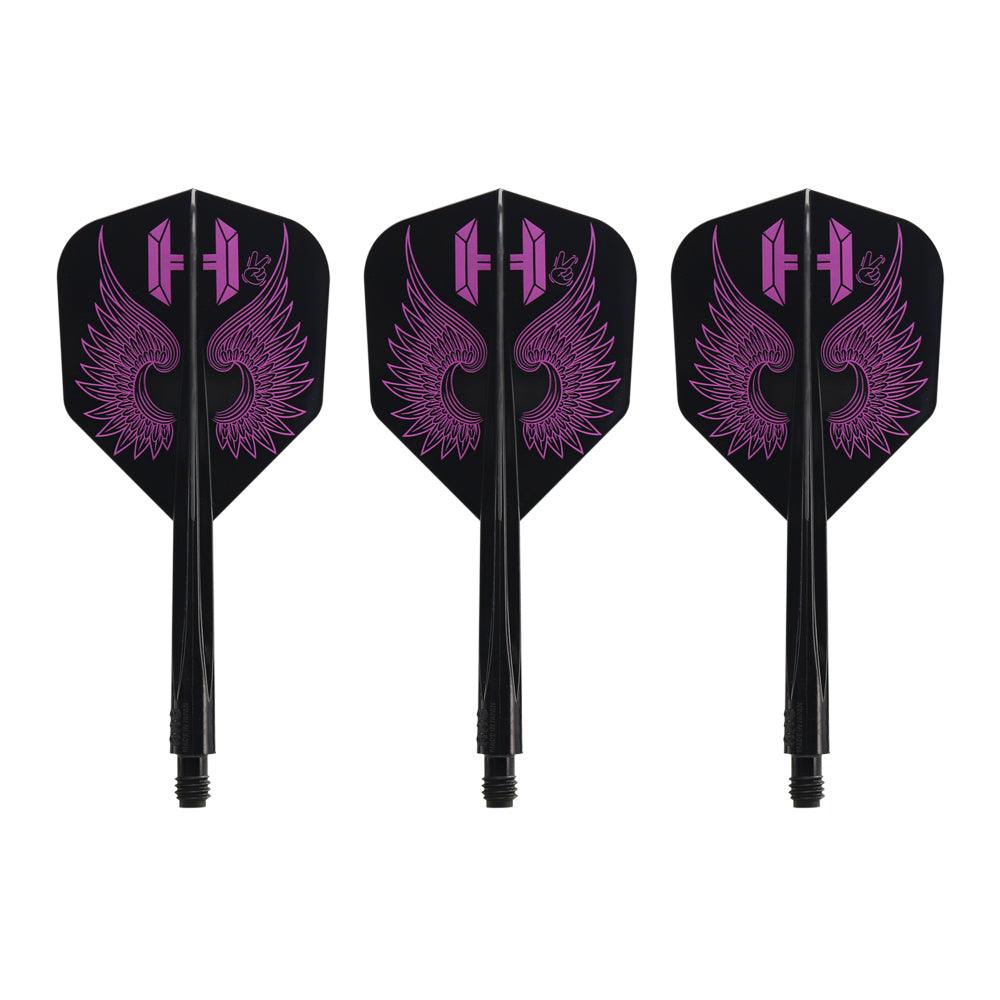 Condor - Axe Flap Wings - Fekete - No6 - Egybe Darts Szár/Toll - Direct Darts - 1