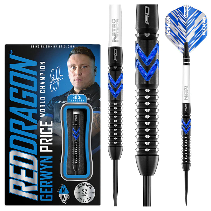 Red Dragon - Gerwyn Price Blue Ice Se - Steel Darts Szett - Direct Darts - 2