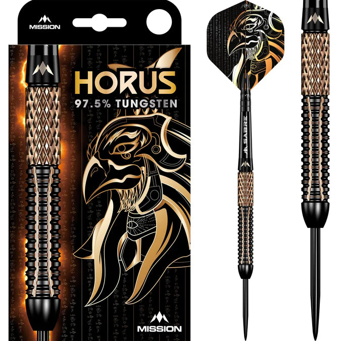Mission - Horus 97,5% - Fekete & Bronz - Steel Darts Szett - Direct Darts - 2