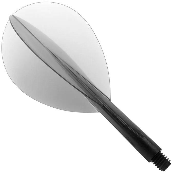 Condor - Zero Stress - Plain - Víztiszta Fekete - Teardrop - Egybe Darts Szár/Toll - Direct Darts - 1