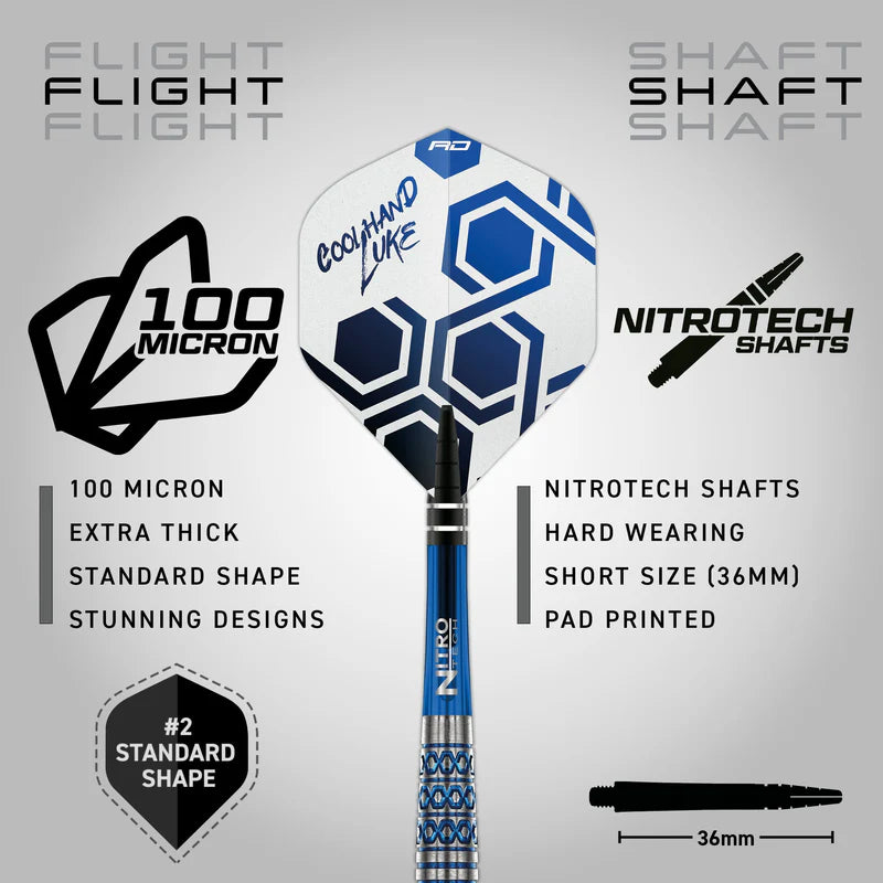 Red Dragon - Luke Humphries Tx5 - 90% - Darts Nyíl Szett - Direct Darts - 4