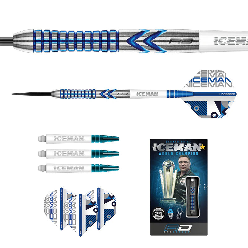 Red Dragon - Gerwyn Price Iceman Contour - Steel Darts Szett - Direct Darts - 5