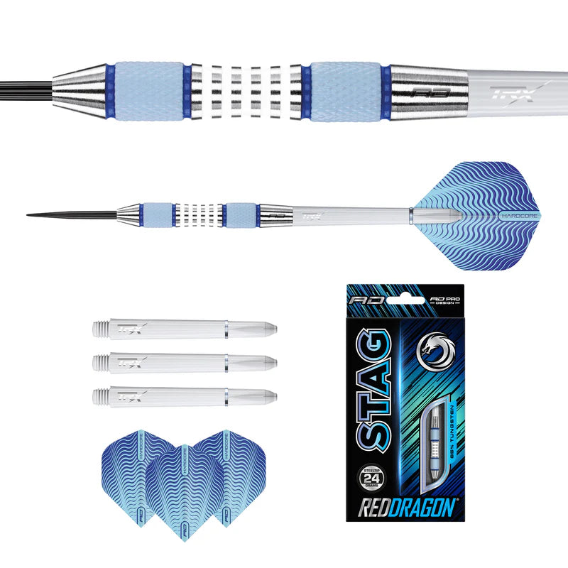 Red Dragon - Stag Szürke 4 - Steel Darts Szett - Direct Darts - 5