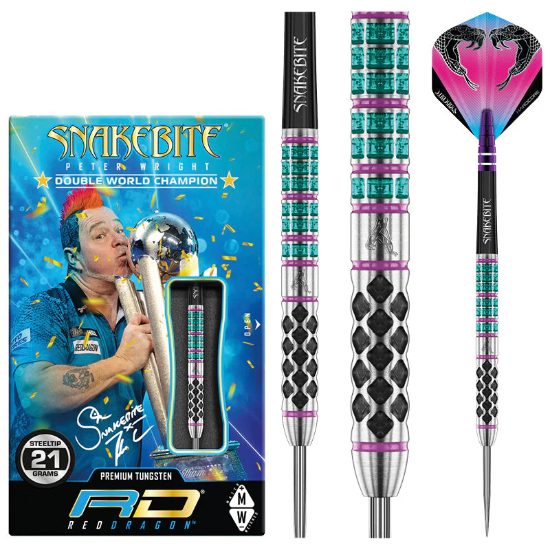 Red Dragon - Peter Wright Supa Venom - Steel Darts Szett - Direct Darts - 2