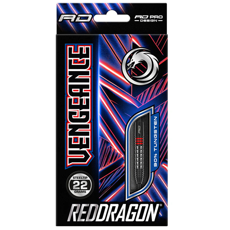 Red Dragon - Vengeance Red - Steel Darts Szett - Direct Darts - 4