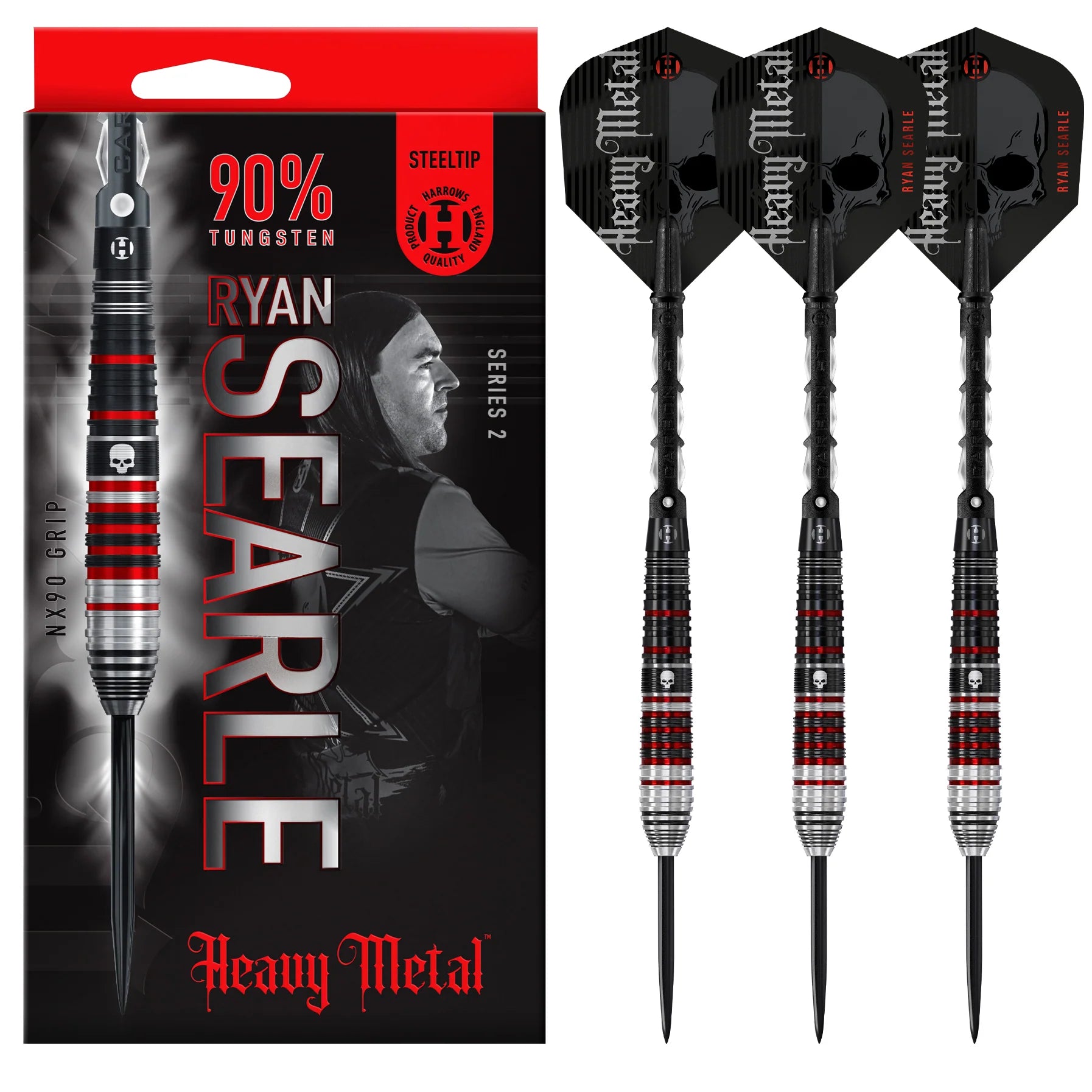Harrows Ryan Searle Series 2 90% Steel Darts Szett - Direct Darts - 2