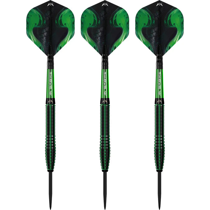 Mission - Venom 90% - Fekete & Zöld - Steel Darts Szett - Direct Darts - 3