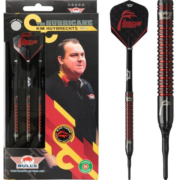 Bulls - Kim Huybrechts - Black - The Hurricane 90% - Soft Darts Szett - Direct Darts - 1