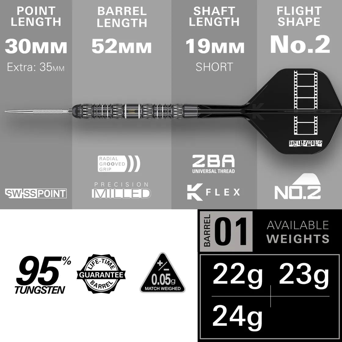 Target - Chris Dobey 95K - 95% - Steel Darts Szett - Direct Darts - 3