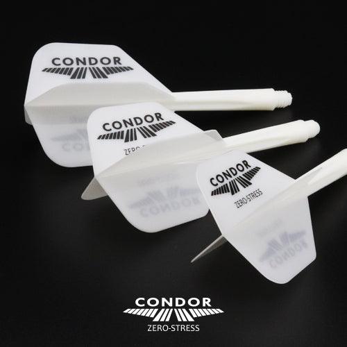 Condor - Zero Stress - Condor Logo - Fehér Fekete - No6 - Egybe Darts Szár/Toll - Direct Darts - 3