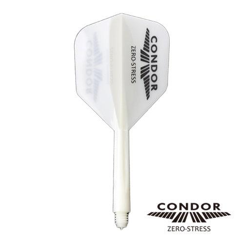 Condor - Zero Stress - Condor Logo - Fehér Fekete - No6 - Egybe Darts Szár/Toll - Direct Darts - 1