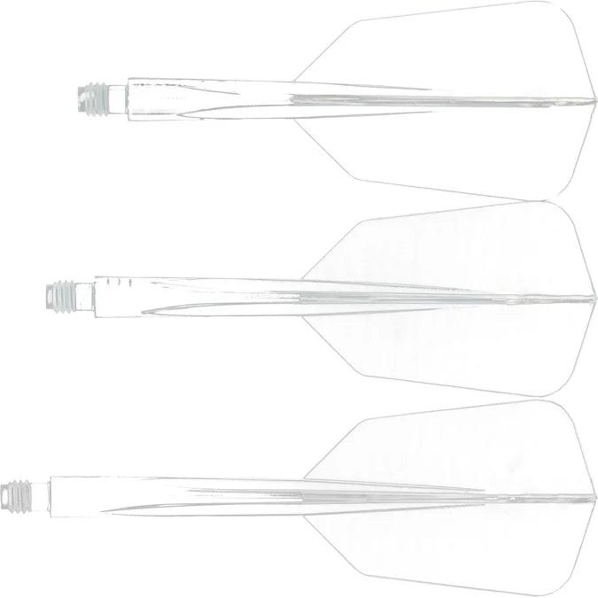 Condor - Axe Wing - Víztiszta - Slim - Egybe Darts Szár/Toll - Direct Darts - 2