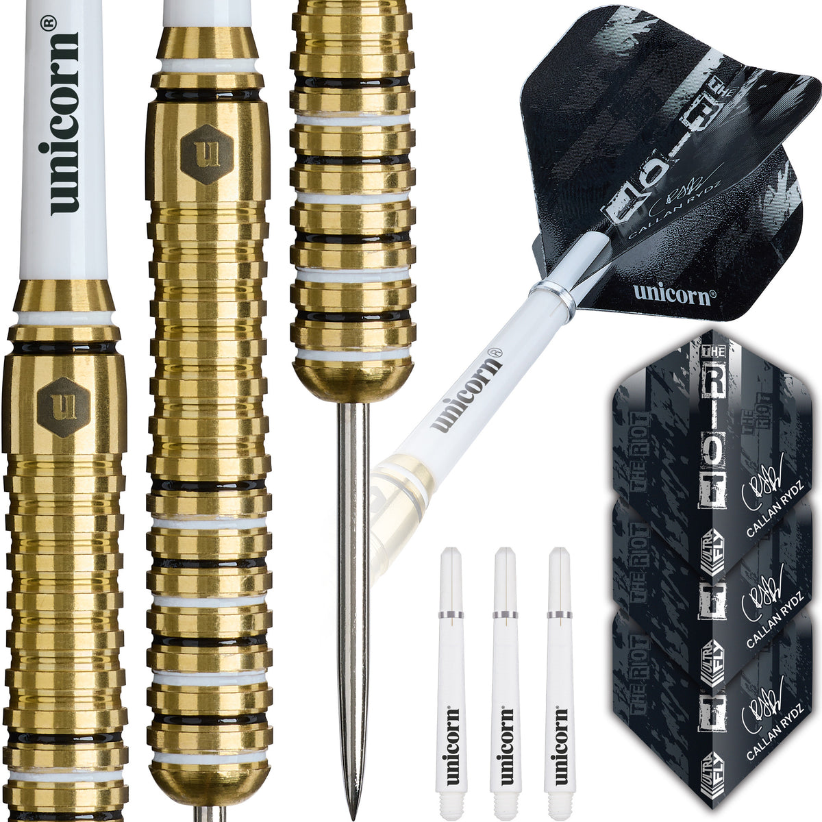 Unicorn - Callan Rydz - Brass - Steel Darts Szett - Direct Darts - 1