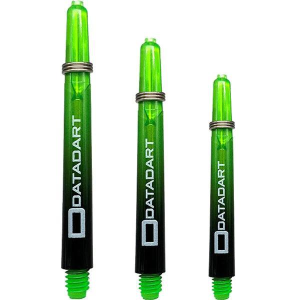 Datadart - Argon Polikarbonát Fekete & Zöld - Darts Szár - Direct Darts - 1
