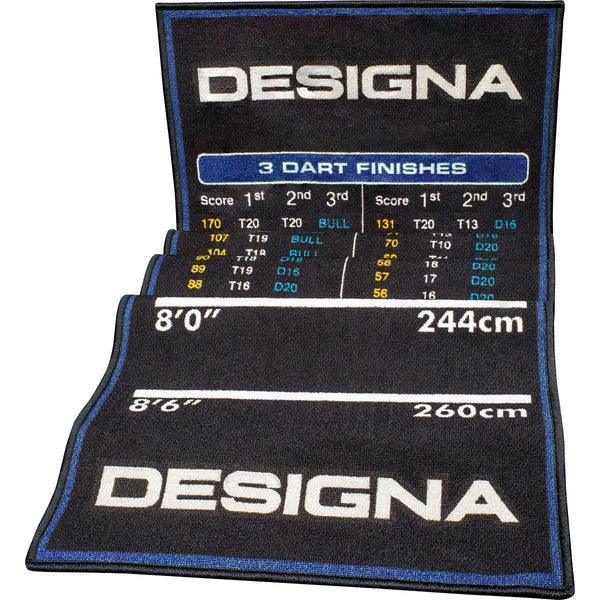 Designa - Kiszállótábla - Csúszásmentes Bevonat - 290Cm*80Cm - Kék - Darts Szőnyeg - Direct Darts - 3