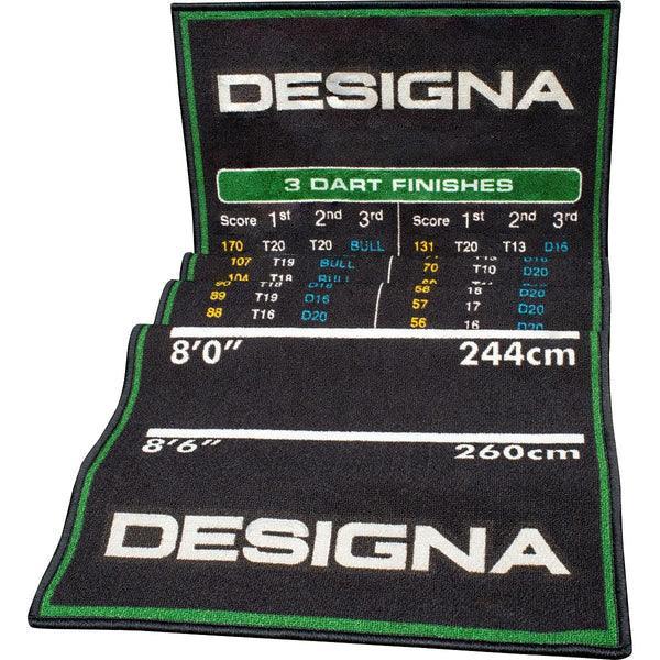 Designa - Kiszállótábla - Csúszásmentes Bevonat - 290Cm*80Cm - Zöld - Darts Szőnyeg - Direct Darts - 3