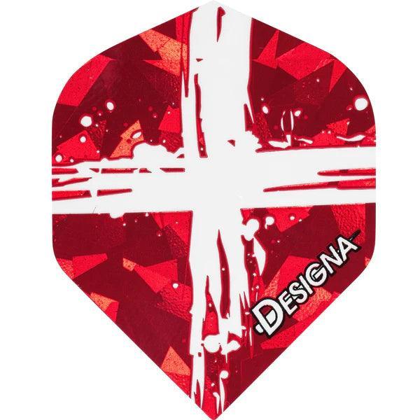 Designa - Patriot Hologram - Denmark - No2 - 100 Mikron - Darts Toll - Direct Darts - 1