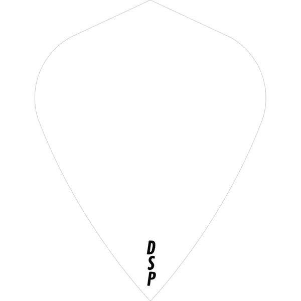 Designa - Poly Plain Original Kite Fehér - 100 Mikron - Darts Toll - Direct Darts - 1