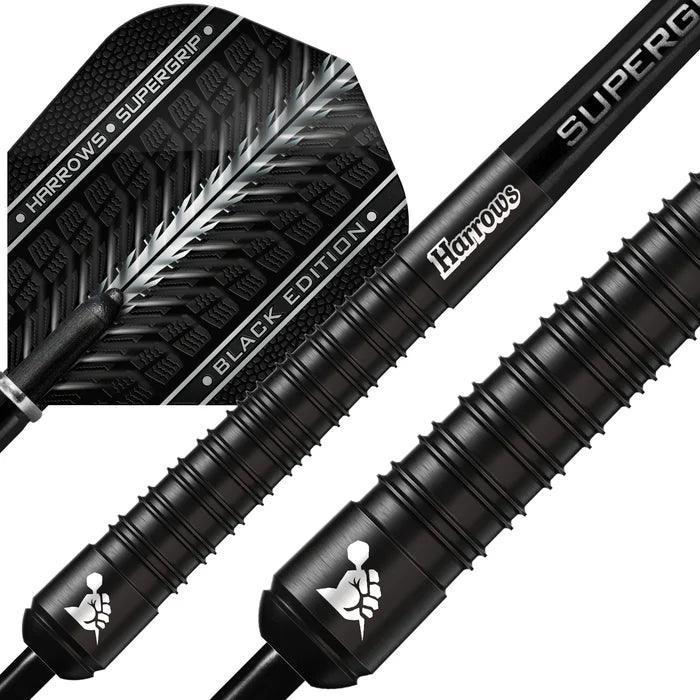 Harrows - Supergrip 90% Black Edition - Steel Darts Szett - Direct Darts - 3