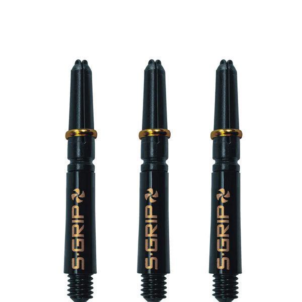 Harrows - Supergrip Spin Fekete/Arany - Darts Szár - Direct Darts - 2
