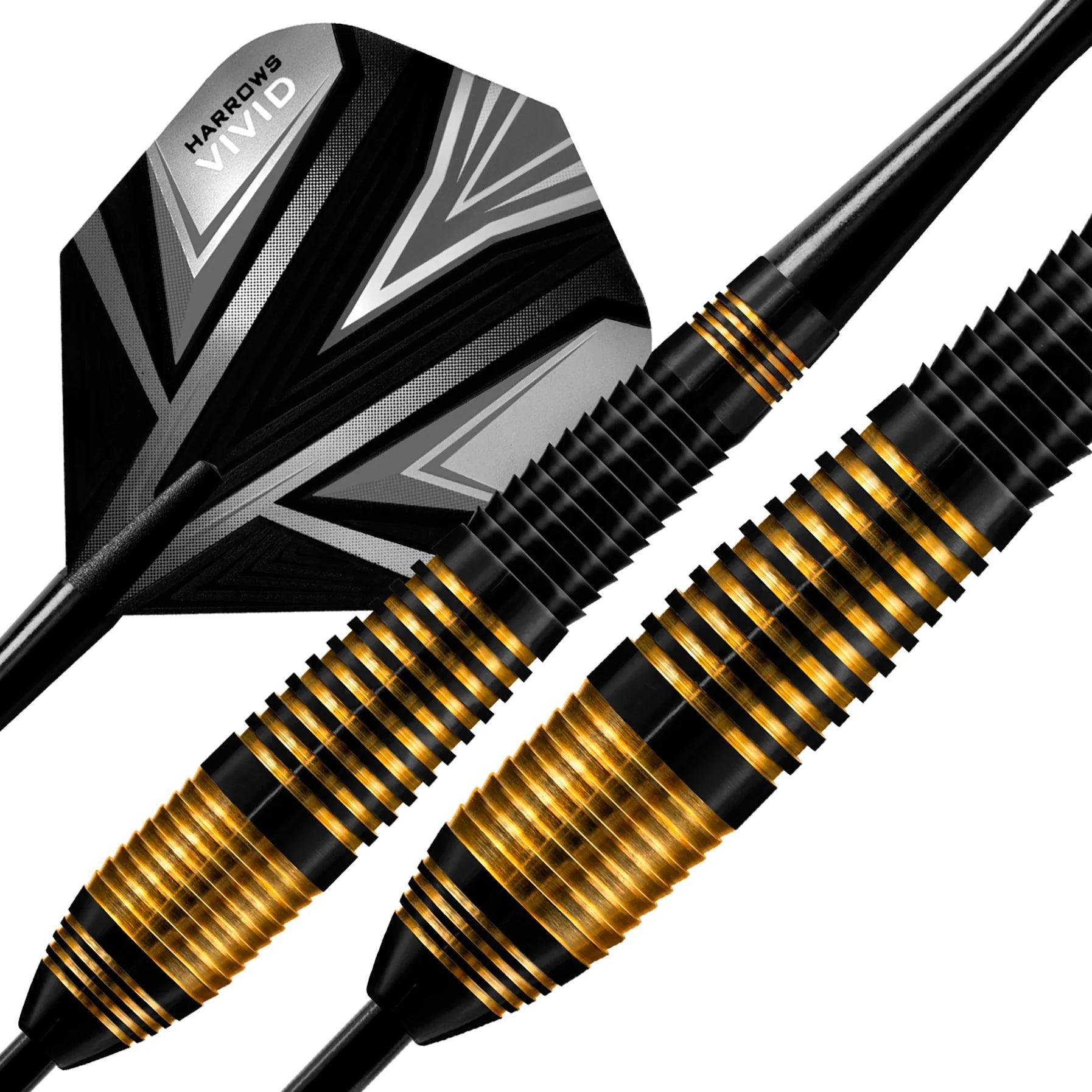 Harrows - Vivid Fekete - Steel Darts Szett - Direct Darts - 3