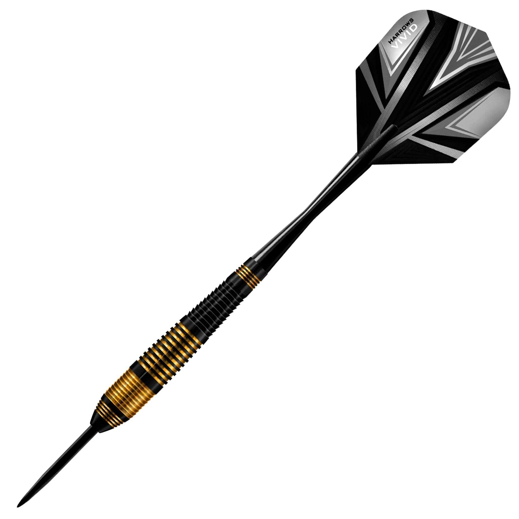 Harrows - Vivid Fekete - Steel Darts Szett - Direct Darts - 4