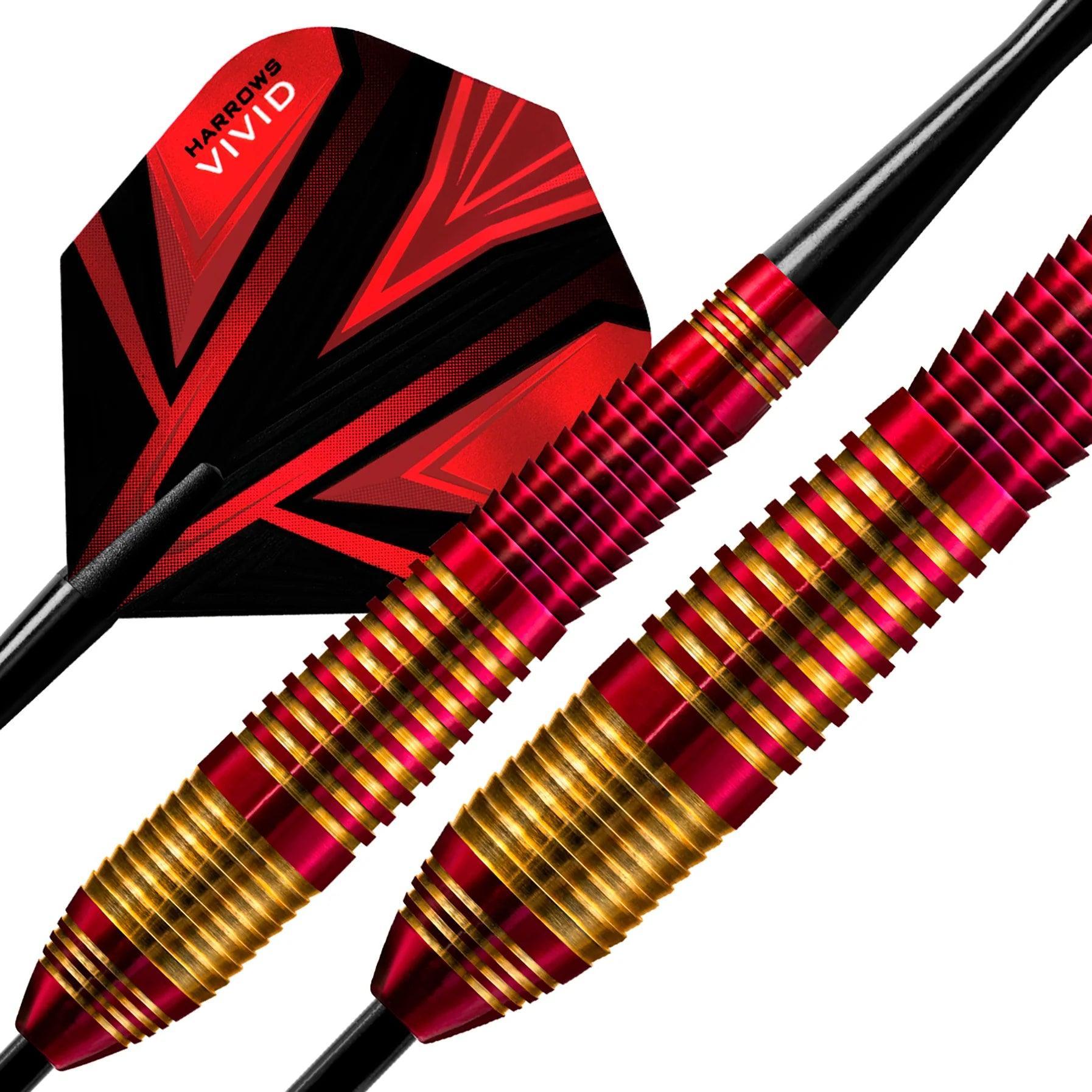 Harrows - Vivid Piros - Steel Darts Szett - Direct Darts - 3
