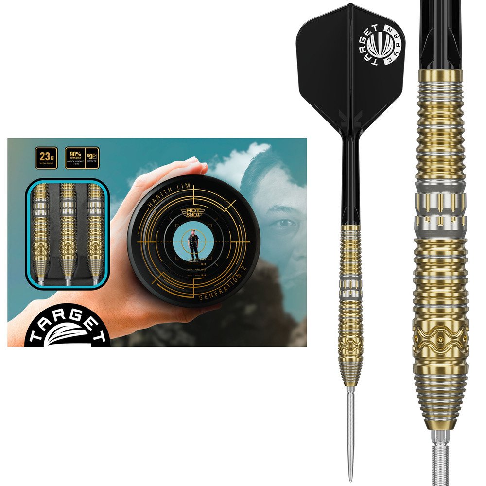 Target Japan - Hot Shot Gen2 - 90% - Steel Darts Szett - Direct Darts - 1