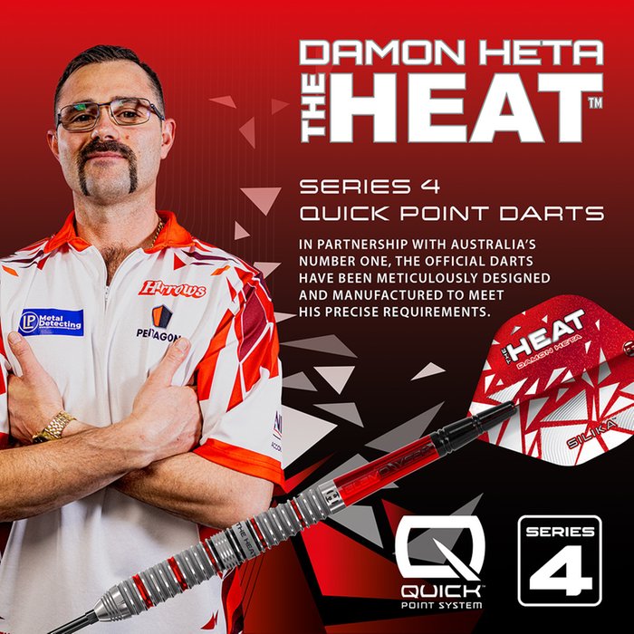 Harrows - Damon Heta Series 4 90% - Steel Darts Szett - Direct Darts - 7